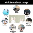 thumbnail image 4 of Cute Pink Hearts Rabbits Pattern Desk Mat, Mouse Pad,Green Desk Mat, Dual Use Desk Writing Mat for Office/Home for Girl Women(31.5''''X15.7'',Green&Two Rabbits), 4 of 6