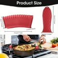 thumbnail image 4 of Cast Iron Handle Cover Silicone Pot Handle Cover Heat-resistant and Anti Slip Frying Pan Handle Cover Thickened Combination Pot Handle Suitable for Mobile Pots and Baking, 4 of 7