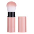 thumbnail image 1 of Mini cepillo de maquillaje retráctil, cepillo de lavado facial de viaje, cepillo de polvo portátil con tapa de lavado, protector solar, pulidor, cosméticos en polvo impecable (rosa), 1 of 5