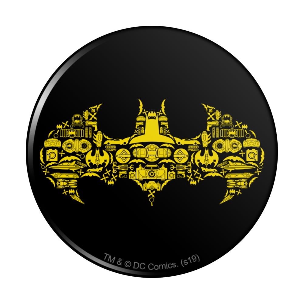 Genuine DC Comics Batman Classic Logo Symbol Button Badge Pin Badge Retro 
