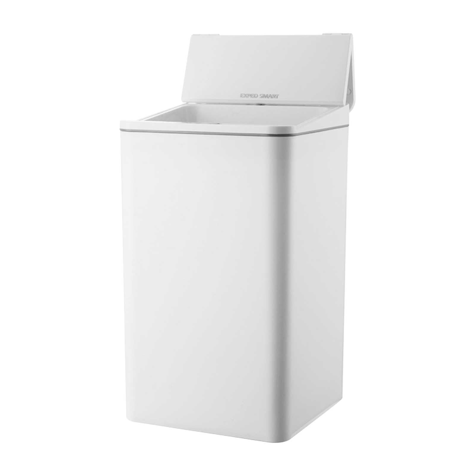 GFHFHITJ Automatic Trash Can 12L Bathroom Touchsless Motion Sensor Small Garbage Can with Lid Smart Electric Plastic Garbage Bin for Living Room Bedroom Office Kitchen