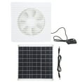 15W Solar Panel Exhaust Fan for Chicken Coops Greenhouses 6 Blades 8