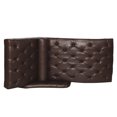 thumbnail image 4 of Indoor Soft Chair, Dark Brown Pu, Back, Solid Wood Legs For Living Room Pu Chaise Couch, Support, 4 of 6
