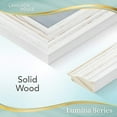 thumbnail image 3 of Langdon House 8x10 Weathered White Real Wood Picture Frames with Gold Accents, 2 Pack, Lumina Collection (US Company), 3 of 7