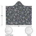 thumbnail image 3 of Wearable Blanket,Spider Web Halloween Pattern Hooded Wearable Flannel Blanket for Adults & Teens,Winter Poncho Shawl Wrap Cape Cozy Anti-Pill,50"x60", 3 of 5