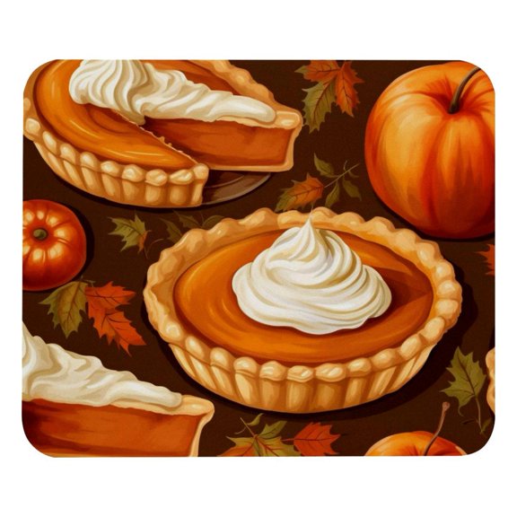Thanksgiving Non-Slip Rubber Bottom Printed Gaming Mouse Pad Mouse Mat - Square 8.3x9.8 Inch, Suitable for Office and Gaming.