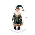 thumbnail image 5 of Vickerman 24" Emerald Green Velvet Santa Doll with Stand. This santa has glasses, stand is removeable., 5 of 5