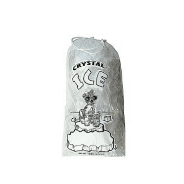 CRYSTAL ICE BAG 8lb With DRAWSTRING ( 500 in a Pack )