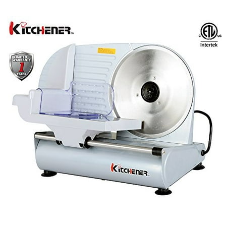 Kitchener 9-inch Professional Electric Meat Deli Cheese Food Slicer, Stainless Steel Blade, 150 Watt