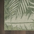 thumbnail image 5 of Nourison Garden Oasis Indoor/Outdoor Green Ivory 5' x 7' Area Rug (5x7), 5 of 9