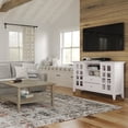 thumbnail image 6 of Simpli Home Acadian 53 inch Wide Solid Wood Transitional Tall TV Stand in White For TVs up to 60 inches, 6 of 10