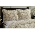 thumbnail image 2 of Better Trends Eden Comforter Collection 100% Cotton Tufted Unique Luxurious Soft Plush Chenille Machine Washable Tumble Dry, Twin, Linen & Ivory, 2 of 2