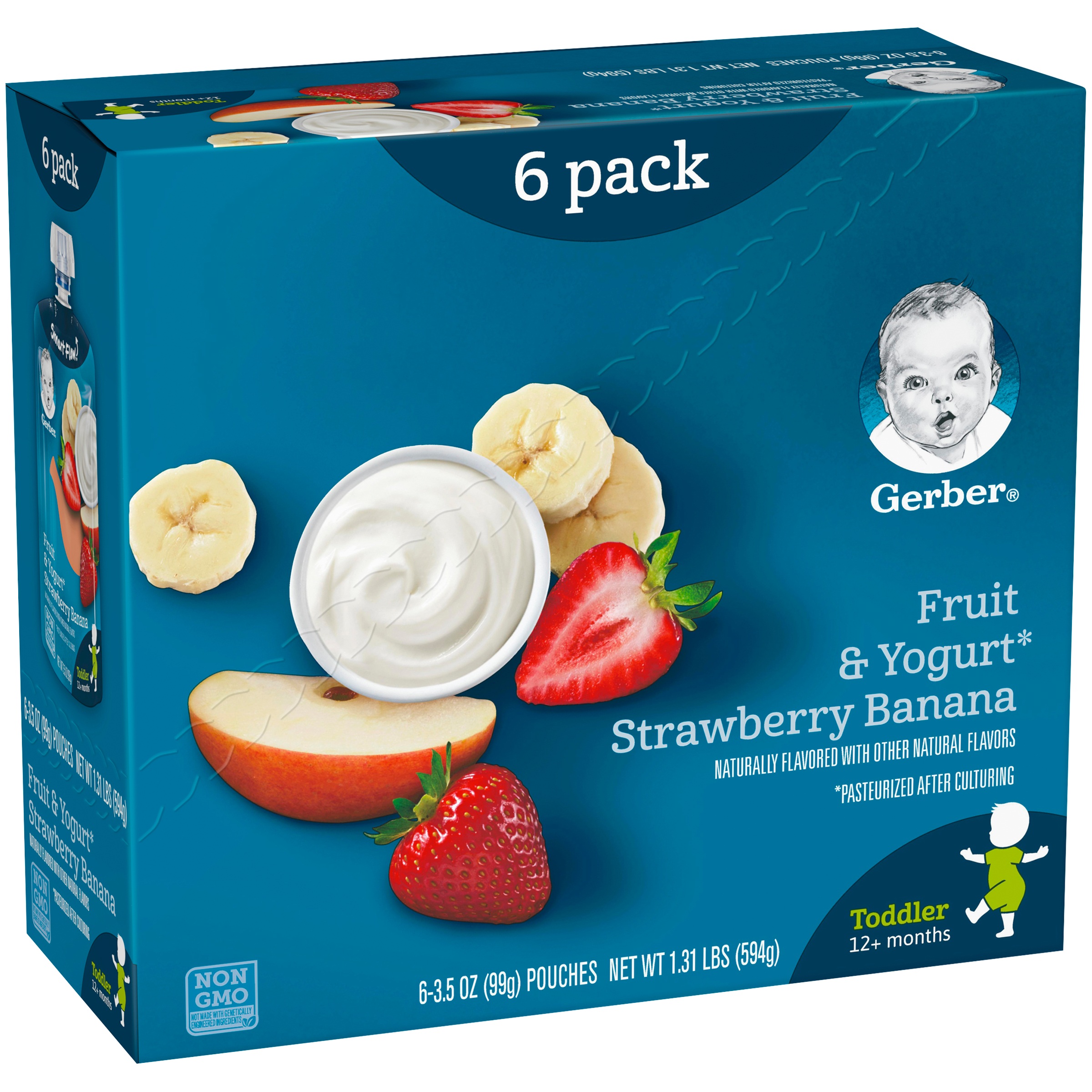 gerber fruit and yogurt pouch