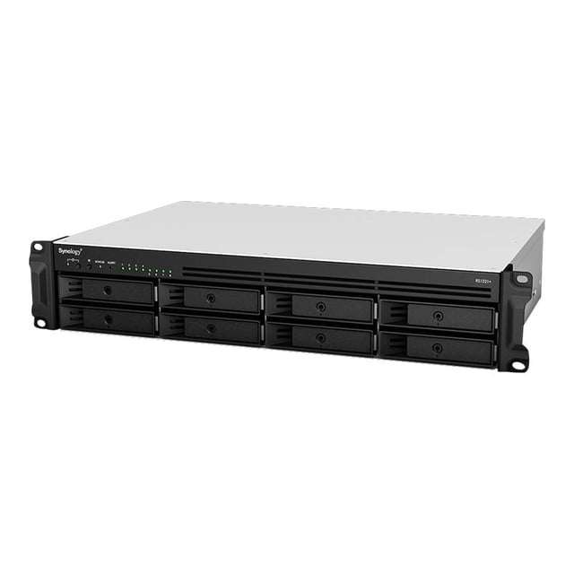 Synology RackStation RS1221RP+ - Serveur NAS - 8 Baies - Montable en Rack - SATA 6Gb/s - RAID RAID 0, 1, 5, 6, 10, JBOD, 5 hot spare, 6 hot spare, 10 hot spare, 1 hot spare - RAM 4 Go - Ethernet Gigabit - Prise en Charge Icsi - 2U