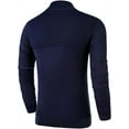 thumbnail image 3 of Iceglad Mens Slim Fit Zip Up Mock Neck Polo Sweater Casual Long Sleeve Sweater and Pullover Sweaters with Ribbing Edge, 3 of 7