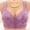 Purple, variant on Beige Wireless Bras for Women Thin Laceless Comfortable Breathability Underwear Large Size Brater Buckle Female Bra Deep V Neck Vest Bralette Wireless Bra