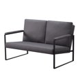 thumbnail image 4 of Gewnee 49.2-inch Metal Frame Loveseat Sofa Couch Stylish, Durable and Comfortable Seating for Living,Office,Multiple Spaces, 4 of 12