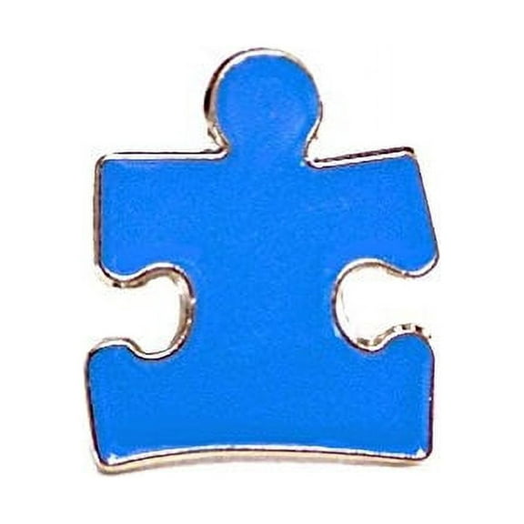 Autism Awareness Ribbon Puzzle Piece Blue Lapel Hat Pins Raise Awareness PPM7301 (12 Pins)