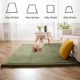 thumbnail image 5 of ZXNYH Baby Play Mat, 1.2" Thick Memory Foam Soft Padded Carpet with Non-Slip Backing, 5x7 ft Japanese Tatami Rug Living Room for Kids, Toddler, Children, Nusery(Black), 5 of 6