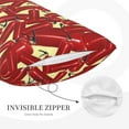 thumbnail image 3 of Gukieu Fire Extinguisher Print Plush Pillow Cover, Hidden Zipper Pillow Protector without Pillow Core, Suitable for Bedroom, Office, Car Decoration-14"x20", 3 of 6