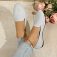 thumbnail image 6 of HTHLVMD V-Cut Slip-On Flats, Round Toe Everyday Flats, Womens Ballet Flats 2026 Pointed Toe Slip-On Dressy Flat Shoes Casual Lightweight Comfortable Business Work Loafer Shoes, Silver 8.5, 6 of 9