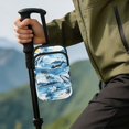 thumbnail image 4 of COEQINE Forearm Crutch Accesories Walking Stick Bag Hawaiian Whale Ocean Elbow Crutch Pouch, Cane Attachment, with Multiple Pockets, Phone Holder, for Adults Women Men, 4 of 7