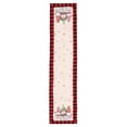 thumbnail image 2 of 13"x69" Christmas Table Runner Cartoon Linen Print 3 Gnome Old Man Embroidery Pattern Decorations, 2 of 3