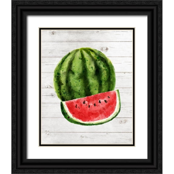 Robinson, Tamara 26x32 Black Ornate Wood Framed with Double Matting Museum Art Print Titled - Watermelon