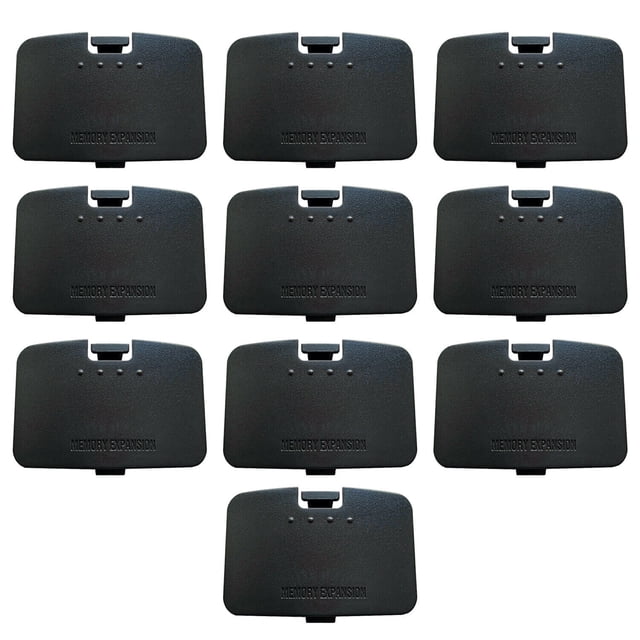 JIAHAOO N64 Expansion Pack Slot Protector 10 PCS Memory Jumper Pak Cover Replacement Black New