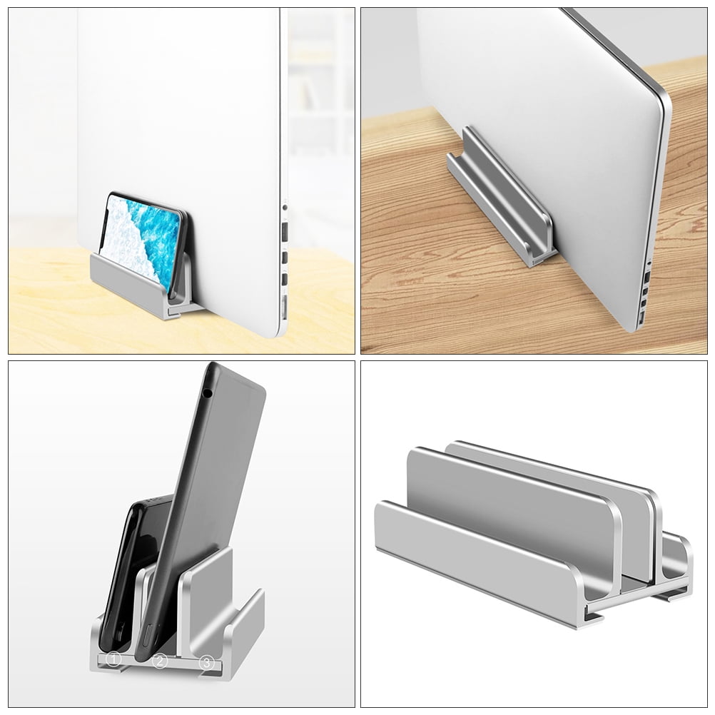 TAILTOSS 1Pcs Silver Aluminum Alloy Laptop Stand Bracket Adjustable Desk Riser for Electronic Devices 6.29X2.55X1.85in
