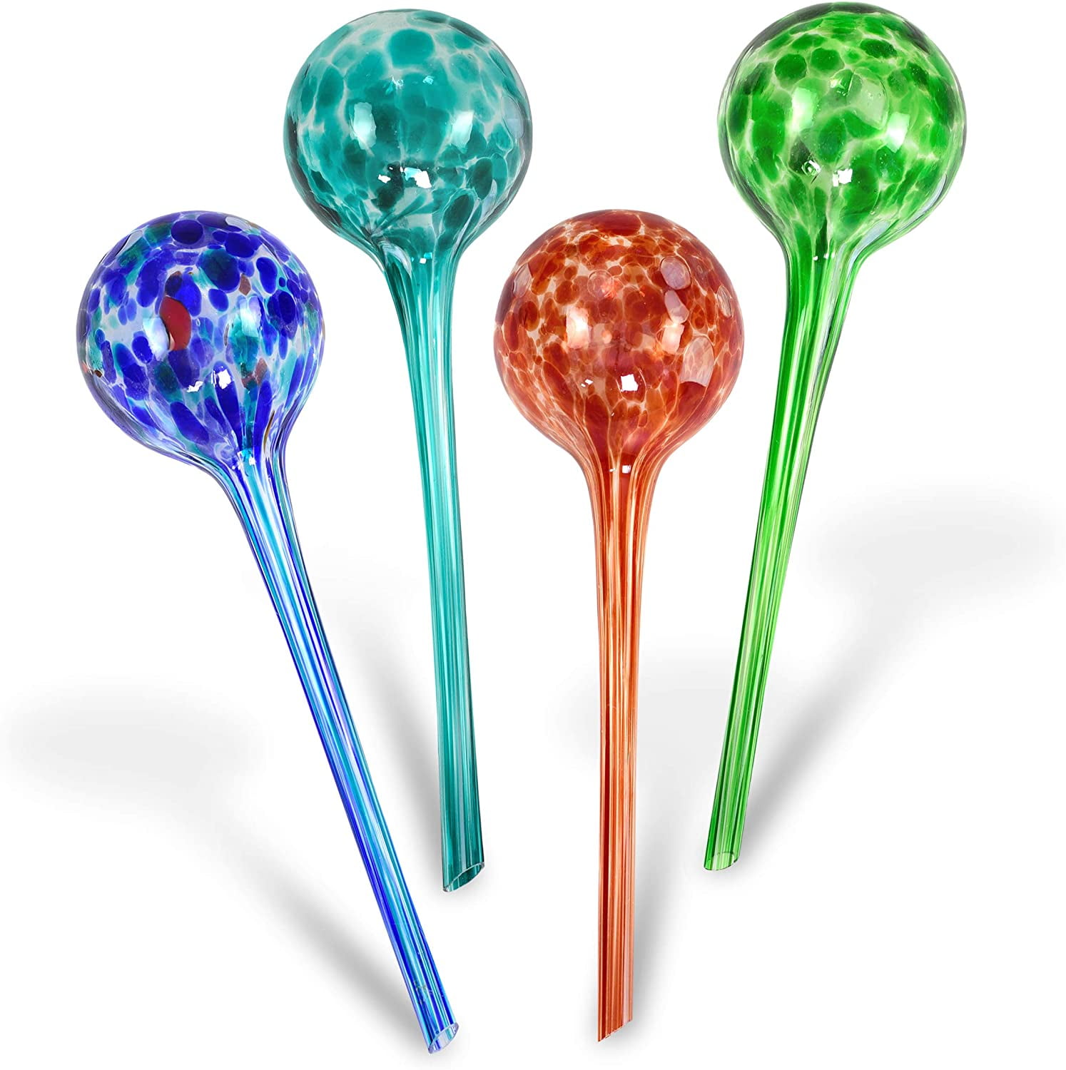 Blazin' Indoor Plant Glass Watering Globes, Large, Set of 4 Walmart