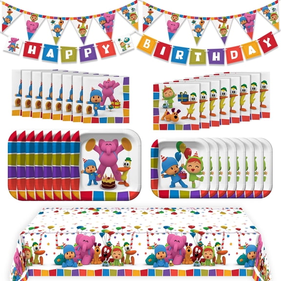 Pocoyo Party Decorations Complete Set for 16 Guests