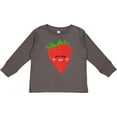 thumbnail image 3 of Inktastic Strawberry Kawaii Boys or Girls Long Sleeve Toddler T-Shirt, 3 of 5