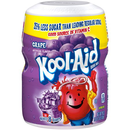 (6 Pack) Kool-Aid Sugar-Sweetened Grape Powdered Soft Drink, 19 oz (Best Kool Aid Flavors To Mix Together)