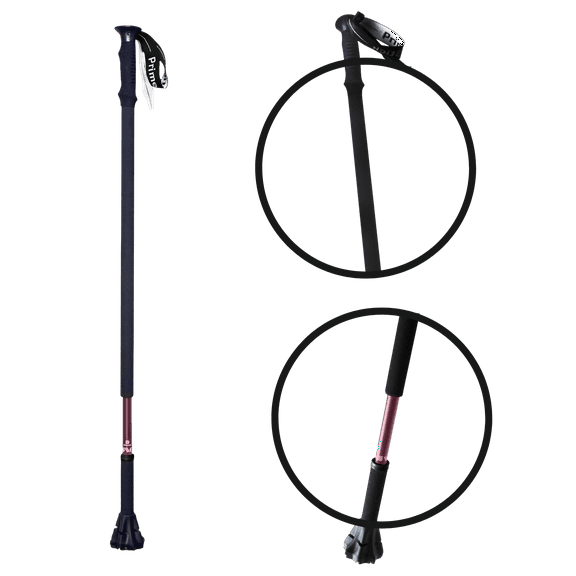 Dynamo Prime Stick Cane - Experience Better Balance, Posture & Mobility - Lightweight, Convenient, Adjustable Walking Cane for Seniors, Men & Women - Perfect for Hiking, Walking & Trekking (Purple)