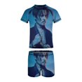 thumbnail image 5 of Johnny Depp Boys 2-Piece Swimsuit Set Bathing Suit Short Sleeve Swimwear Sets with Swim Trunk 10-12Y(150cm), 5 of 7