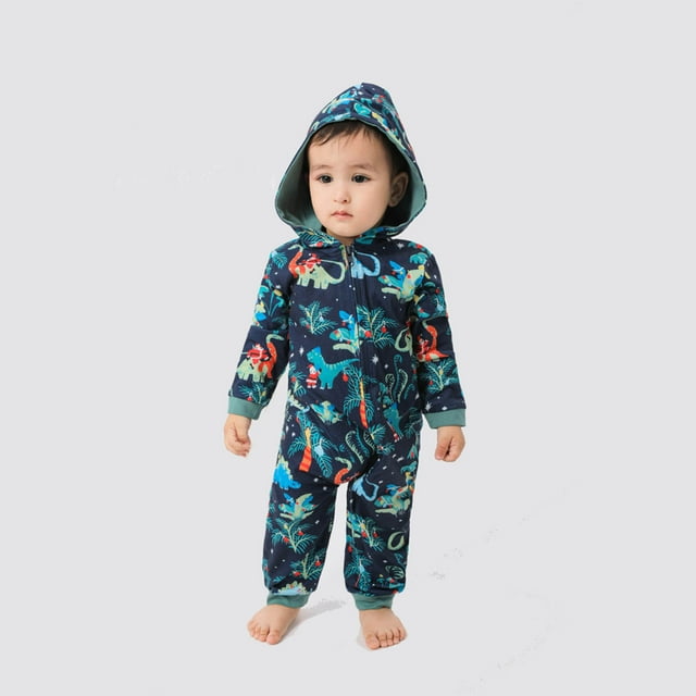 LSLJS Nouveau Pyjama de Noël Imprimé pour la Famille, Ensemble de Pyjama Familial Baby, Noël Outfits Set