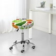 thumbnail image 7 of Bingfone14 inch Padded Round Bar Stool Cover Cushion with Elastic Fabric Round Chair Seat - Vegetables2, 7 of 7