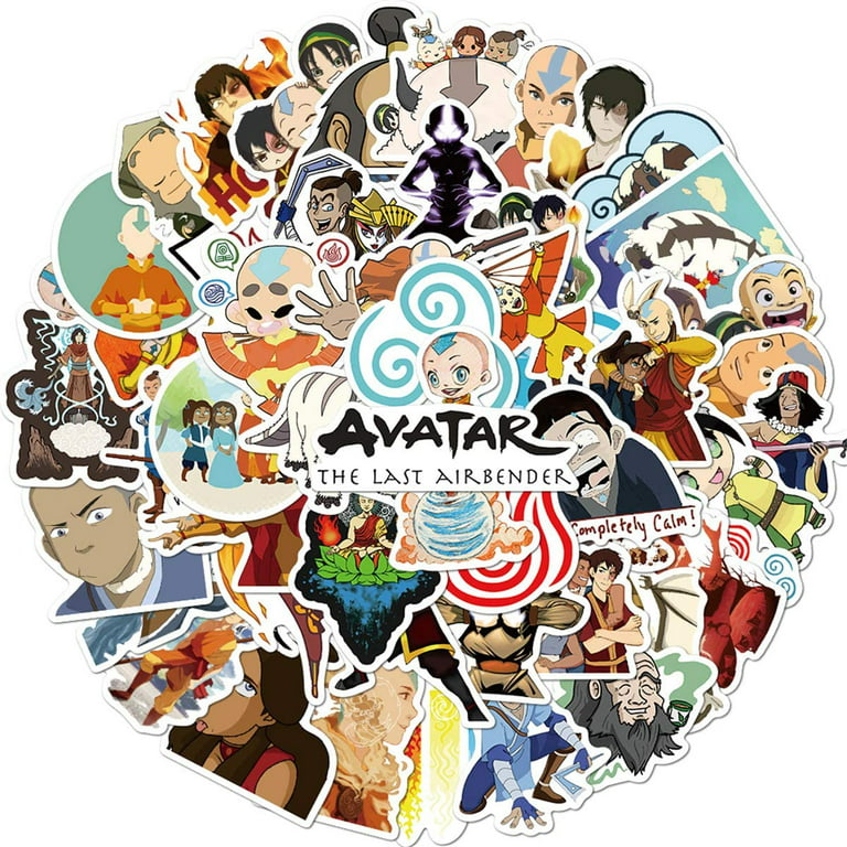 Avatar The Last Airbender Stickers Clear Edge 3.5 One of a Kind