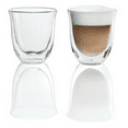 thumbnail image 2 of DeLonghi Double Walled Thermo Cappuccino Glasses, Set of 2, 2 of 4