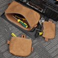 thumbnail image 2 of 3 Pieces Mini Tool Storage Bags with Oilcloth Closure Heavy Duty Canvas Tool Organizer for Tool Storage Carrier OrganizeGray, Power Tool Bag, 2 of 4