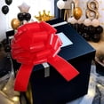 thumbnail image 2 of Lazo rojo gigante impermeable Car Bow HQJAXJ de 20 pulgadas, 2 of 5