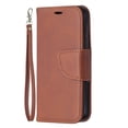 thumbnail image 4 of Allytech iPhone 12 Mini Case Wallet, PU Leather Slim Fit Magnetic Closure Hand Wrist Strap Shockproof Full Protection TPU Back Cover Shell for Apple iPhone 12 mini 5.4", Brown, 4 of 6