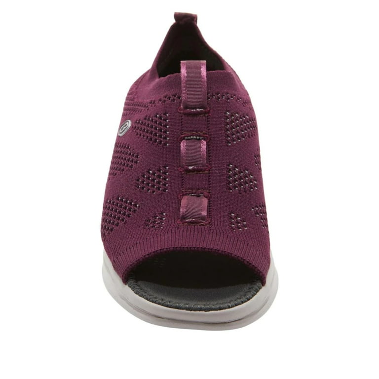 Bzees Charm Engineered Knit Peep Toe Sneaker 6M Walmart