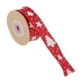 thumbnail image 1 of Cinta navideña, cintas para árboles, cinta de poliéster para manualidades rojo, 1 of 9