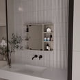 thumbnail image 2 of Tuhome Milan Medicine Cabinet with Six External Shelves, Mirror, Three Internal Shelves, 2 of 6