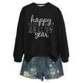 thumbnail image 3 of IWRICH Women's Happy New Year Sweatshirt Funny New Years Eve Shirt Casual Crewneck Party Holiday Pullover Tops Black XL, 3 of 3