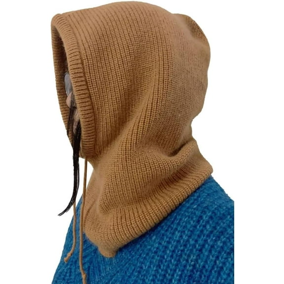 CoCoMangos Pull on Beanie Hats for Women Men with Scarf Womens Balaclava Trendy Winter Hats Cold-Proof Bonnet Knit Beanies for Guys