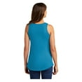 thumbnail image 3 of Port & Company Women's Core Cotton Tank Top Neon Blue 2X-Large, 3 of 4