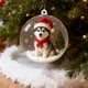 thumbnail image 5 of Decoración Navideña Bola Navideña Colgante de Árbol de Navidad Bola de Cristal Transparente Regalo de Joyería Estereoscópico Transparente Animales Pequeños Decoración Esférica, 5 of 6